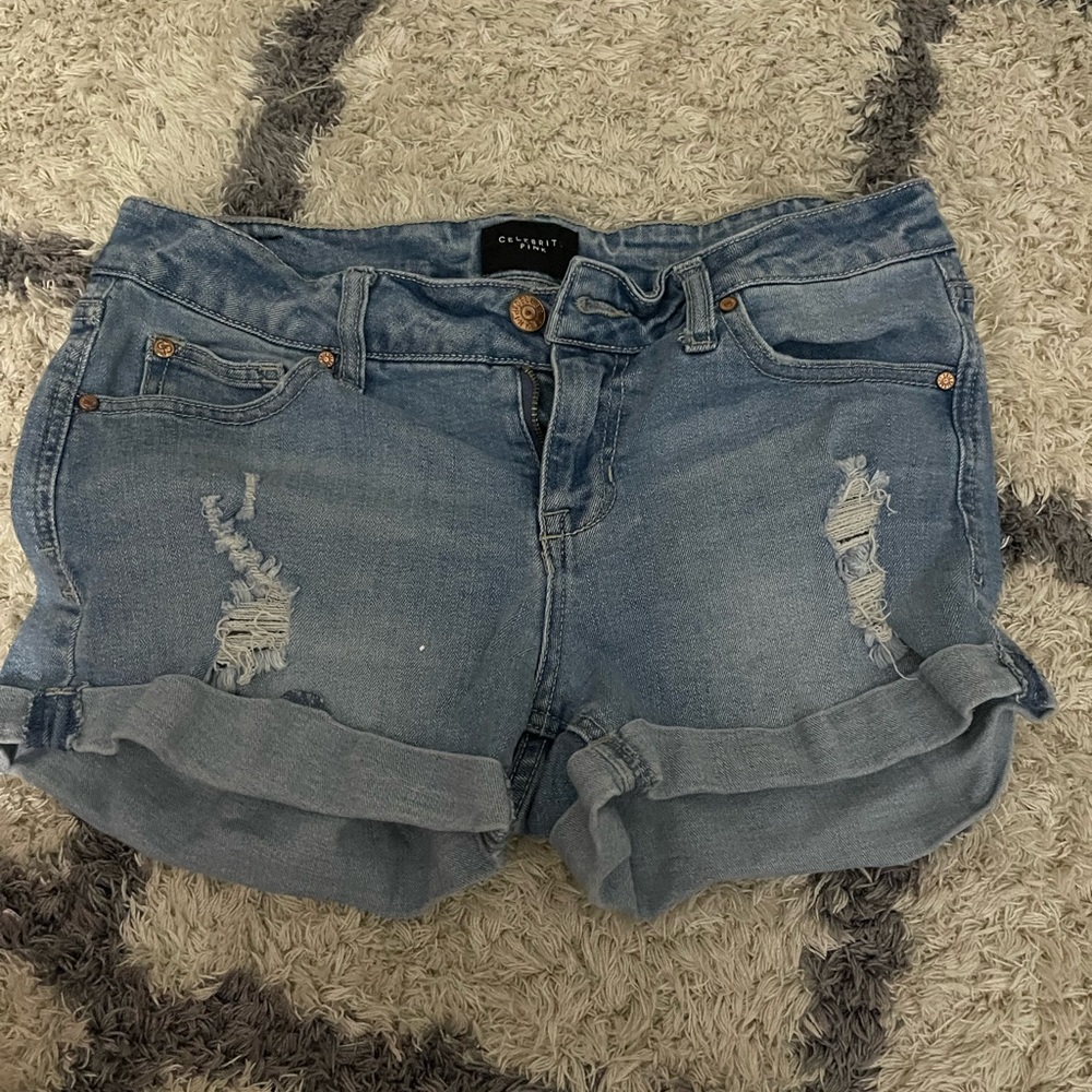 Celebrity Pink Jean Shorts